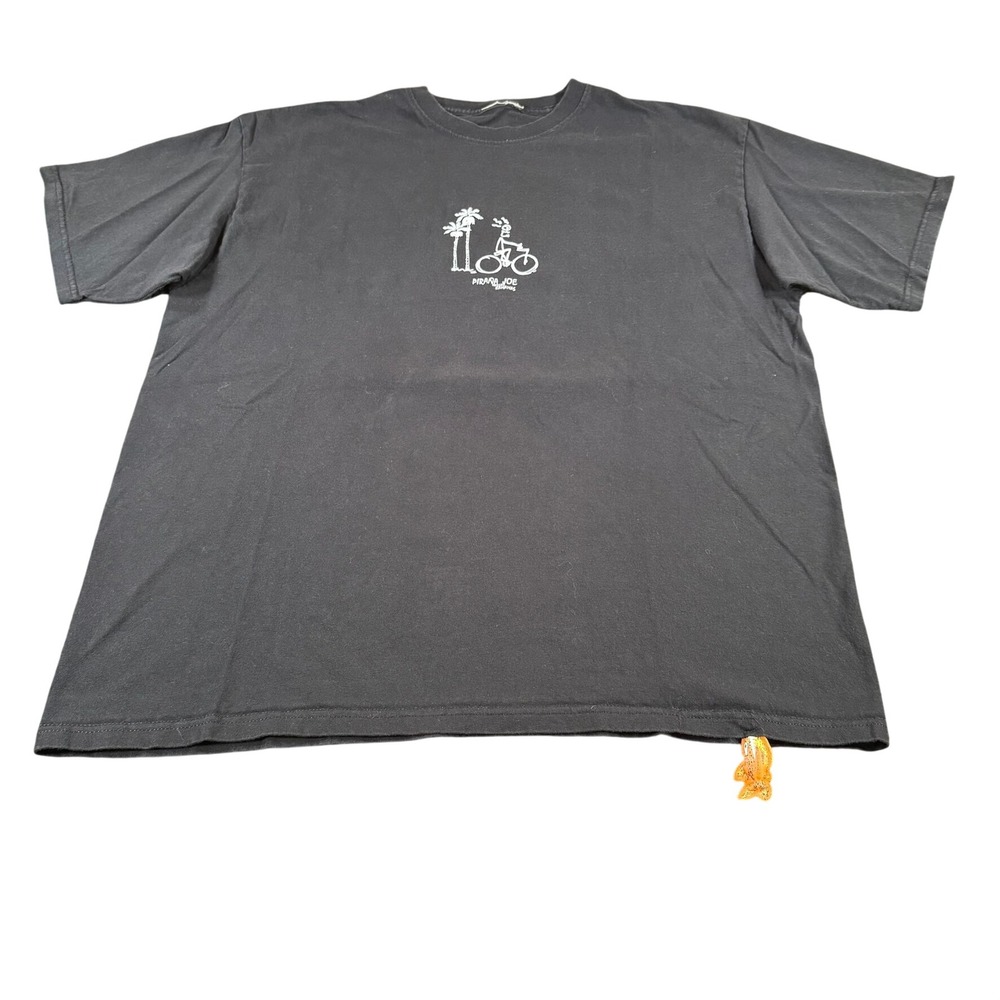 Pirana Joe Nassau Bahamas Graphic T-Shirt Black Mens Large Cyclist Piranha Tee